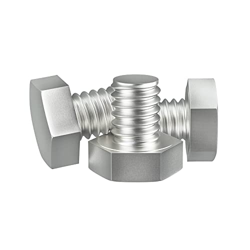 Image of 3 /8-16 x 1 /2 inch (5 /8 to 7 inch Optional) Hex Head Screw Bolt, Stainless Steel 18-8(304), Fully Threaded,20pcs