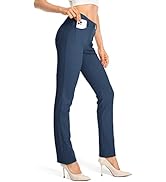Alfiudad Womens Dress Pants Work Stretch Business Casual Petite/Regular/Tall Yoga Pant with Pockets