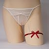 Red Garters, Bridal Garters, Wedding Garter for Brides, Pack of 2 Elasticated Thigh Straps with Red Ribbon Bow #2