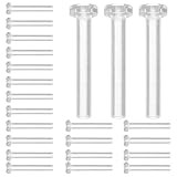 CIMAXIC 50piezas Cierres para Pendientes Transparentes Protectores de Pin para DIY Hipoalergénicos y Seguros para Piel Sensible Soporte para Tachuelas con Alta Transparencia Adecuados