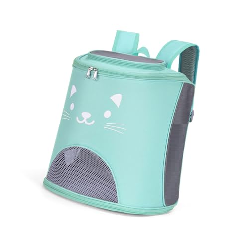 Kelisdi Transportín de viaje plegable para mascotas con correa cómoda, bolsa de hombro de red transpirable de gran capacidad para perros y gatos pequeños