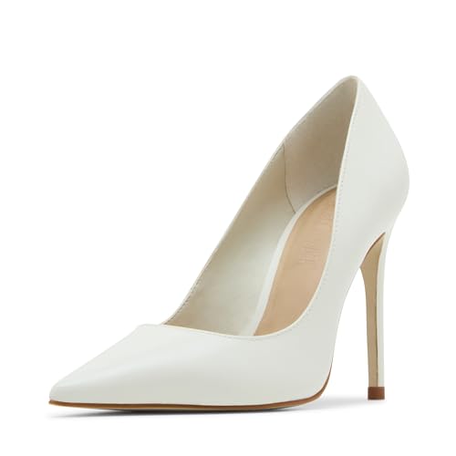 Escarpins noirs et blancs Steve Madden en cuir pour vos soirées chic en taille 38-39