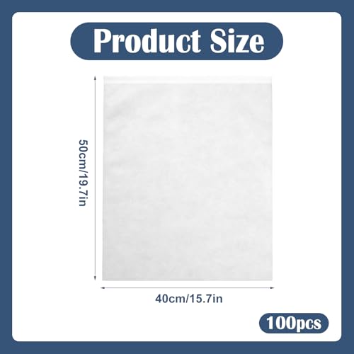 100 Pcs Dust Bags for Purses Storage Bags for Handbags Non Woven Fabric Handbags Storage, Shoe Travel Package for Packing, Home Closet Organizer Dust Cover (15.7x19.7in)2