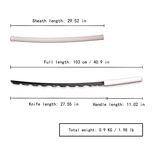 Carbon Steel Demon Slayer Sword for Cosplay