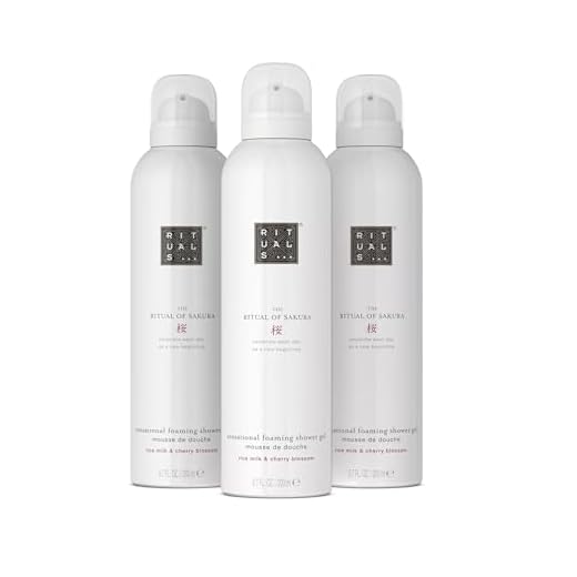 RITUALS The Ritual of Sakura Pack Ahorro con 3 Espumas – Geles con Flor de Cerezo y Almendra Dulce, Gel Renovador – 3 x 200 ml