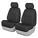 Covercraft SS3245PCCH Custom-Fit Front Bucket SeatSaver Seat Covers - Polycotton Fabric, Charcoal Black