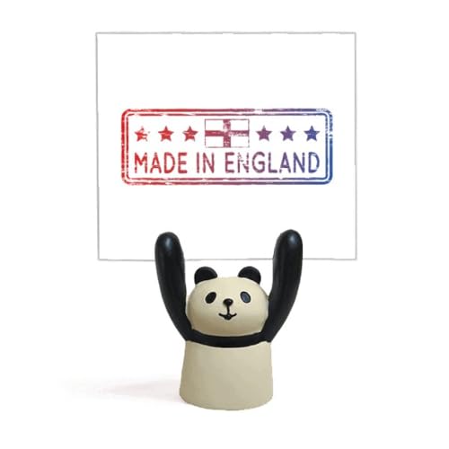 Support pour mémo panda et drapeau anglais pour la décoration