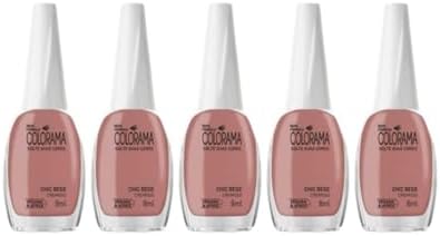 Kit Esmalte Colorama Cremoso Chic Bege (5 unidades)