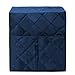 Coffee Machine Cover with Storage Bag, Washable Pongee Cotton Appliance Cover for Dust Protection, 32x31x36cm, Compatible with Most Standard Machines, Vintage Style(Dark Blue)