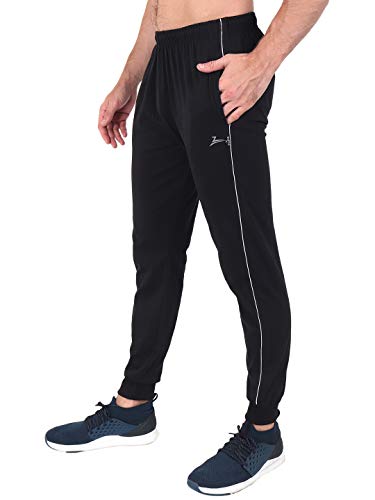 Image of Zeffit Men's Pc Cotton Ankle Grip Track Pant