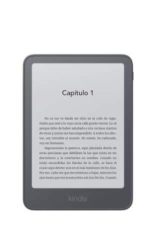 Amazon Kindle (última generación): ahora más fino, ligero y rápido, con pantalla de 6" | 16 GB | Con publicidad | Grafito