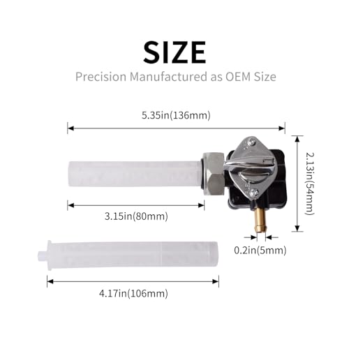 Robinet de carburant moto filetage mâle 61338-94D robuste pour Harley