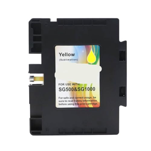 Cartouche sublimation SG500 encre jaune jet d'encre puce SG1000