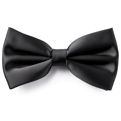 Adam Young Men's Bow Ties Pre-Tied Style Formal Satin Classic Bowtie for Tuxedo Faux Silk