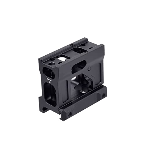 T1 Mini Red Dot Riser Mount 2″ Height Scope Mount for T2 H1 H2 Picatinny Rail Riser Mount (black) - Image 2