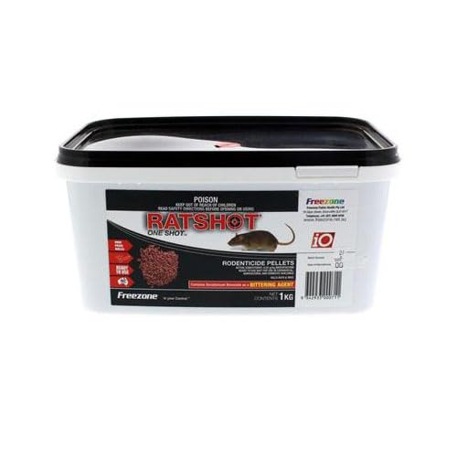 iO Ratshot Red Oneshot Pellet Rat Mouse Rodent Poison Bait One Feed 1 kg