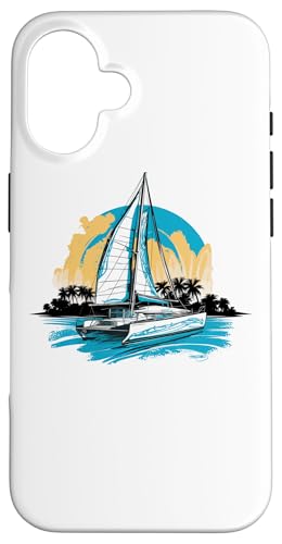 �Z�[�����O���b�g�A�Z�[�����O�Z�C���{�[�g�A�J�^�}�����{�[�g, Catamaran-boat �X�}�z�P�[�X iPhone 16 �p