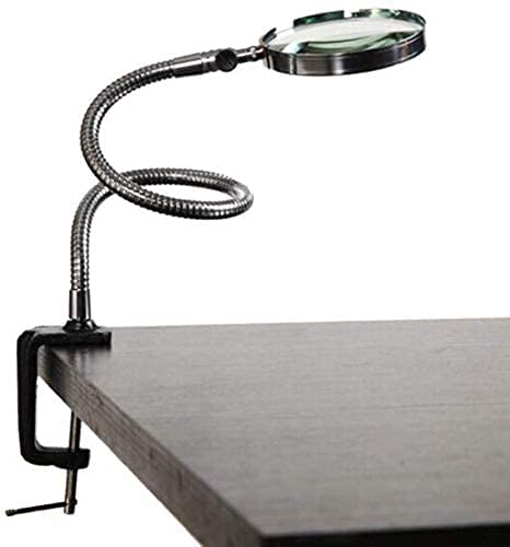 Loupe de bureau HD avec support pour lecture des seniors et réparation électronique