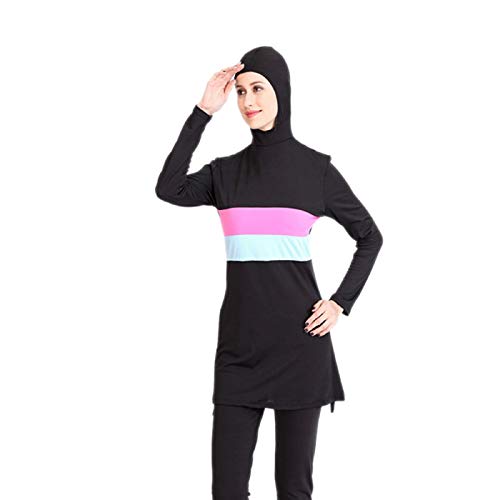 kitabetty Maillot De Bain Une-pièce, Maillot De Bain Conservateur Musulman Maillots De Bain Burkini pour Femmes De Hijab Islamic Love Cover
