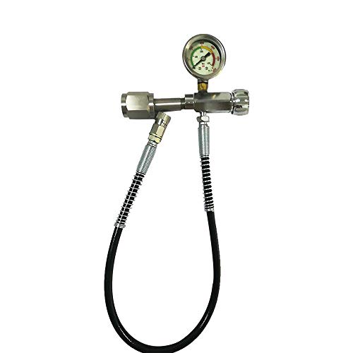 kangten Kit de estación de llenado para paintball, estación de llenado PCP, adaptador de carga de 4500 psi, con tubo microbore de 60 cm, adaptador de recarga para estación de carga para paintball