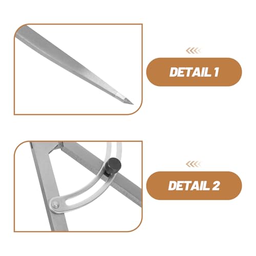 Compas de menuiserie SHINEOFI tracé de précision 300mm acier robuste