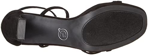Chinese Laundry Women's TERI FINE Suede Heeled Sandal, Black, 8 | Image 3