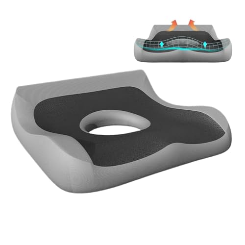 TERRIFI Donut Pillow Hemorrhoid Tailbone Cushion Memory Foam Cushion for Long Sitting Office Chair Cushion to Relieve Sciatica Hemorrhoid Pillow Cushion for Tailbone Pain