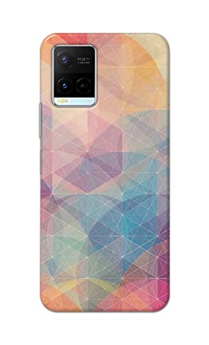 Image of Printed Hard Back Cover Case for Vivo Y21 | Y21T | Y21s | Y21e | Y21A | Y21G Back Cover (Crumpled Paper Design) -1803