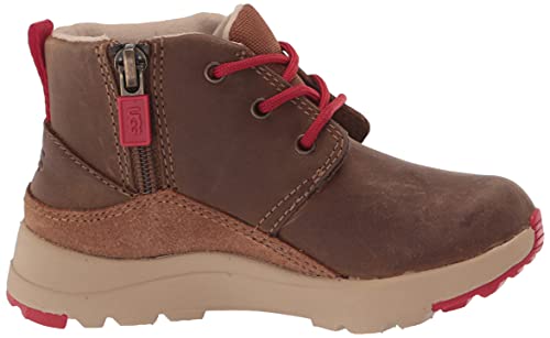 Ugg Kids T Canoe Iii Weather Sneaker, Walnut/Samba Red Leather, 8 Us Unisex Toddler #TOP5