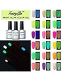 24pcs Nail Polish UV LED Glow in the Dark Dramatic Nail Art Soak Off Varnish Gift Set Carnival Party 10ml FairyGlo