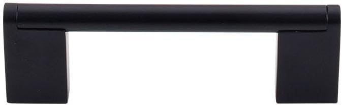 Top Knobs M1055 Bar Pulls Collection 3-3/4" Princetonian Steel Bar Pull, Flat Black