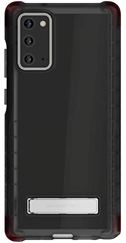 Image of Ghostek Covert Galaxy Note 20 Clear Case with Kickstand and Secure Hand Grip Bumper Super Thin Slim Fit Design and Wireless Charging Compatible Cover for 2020 Galaxy Note20 5G (6.7 Inch) - (Smoke)