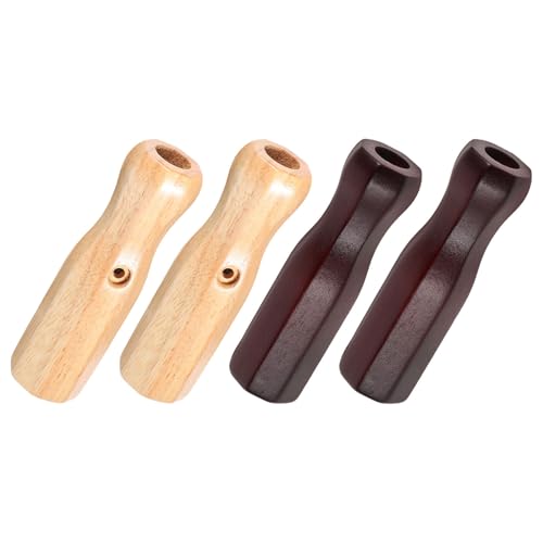 Poignées de foot en bois véritable octogonales pour table de baby-foot