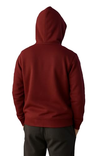 Image of JUGULAR Men's Cotton Solid Hooded Neck Full Sleeve with Mask Sweatshirt