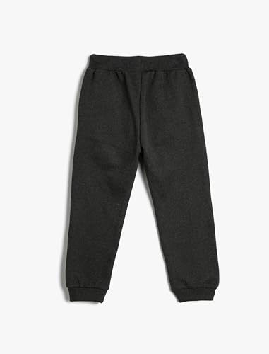 Sweatpants garçons Koton gris imprimé à cordon de serrage - 2