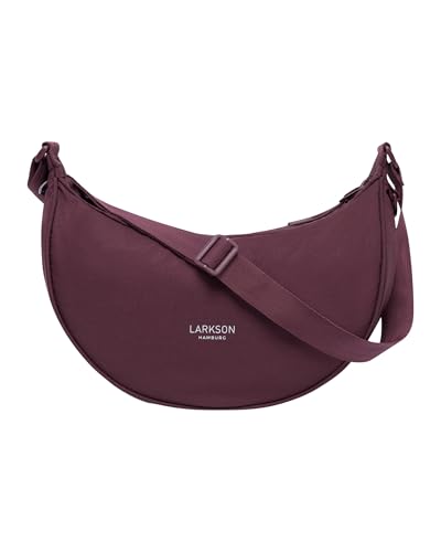 Larkson Borsa A Tracolla Donna Rosso - Solveig Medium - Borsetta Mezzaluna - Borse A Spalla Piccola Elegante E Casual - Regolabile Marsupio Alla Moda - Impermeabile