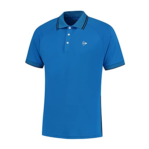 T-Shirt de Tennis Homme Dunlop Sports Polo Club en Coton Blanc