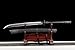 Chinese Sword,Kangxi dao,Broadsword(Forged high Carbon Steel Blade,Alloy Fittings,Black Scabbard)