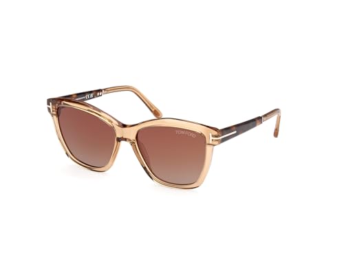 Tom Ford LUCIA FT 1087 Shiny Light Brown/Brown Shaded 54/16/140 unisex Sunglasses2