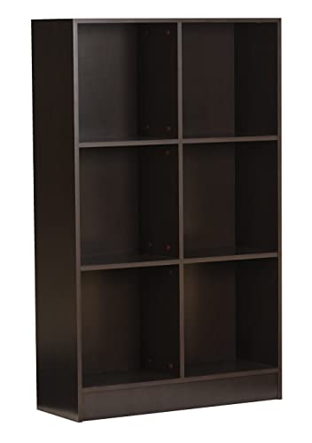 Image of DeckUp Meritus-L 3-Shelf Engineered Wood Book Shelf and Display Unit (Dark Wenge, Matte Finish)