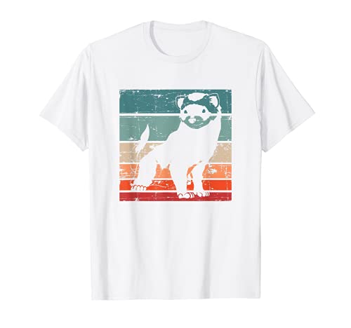 Amante del hurón Animal Pet Propietario Retro Ferret Camiseta