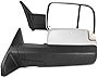 AKKON - For 2009-2018 Dodge Ram Towing Mirrors With Power Folding | Temperature Sensor |Heat | Turn Signal | Light - Chrome