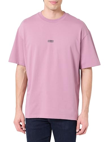 Hugo Men's Nalono T-Shirt, Dark Pink, L