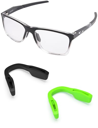 Image of 2 Pieces Replacement Nose Pads for Oakley Activate OX8173 / Activate Asian Fit OX8169F - Green + Black Asian Fit
