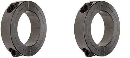 Climax Metal 2C-187 Two-Piece Clamping Collar, Black Oxide Plating, Steel, 1-7/8