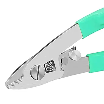 Optrotech Fiber Stripper GREEN Stainless steel Fiber Optic Stripping Pliers 3 Holes Fiber Cable Stripper Fiber Optic Stripper | fiber stripper