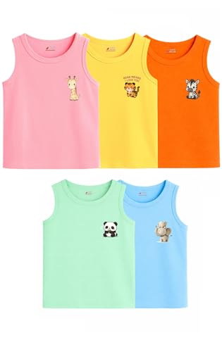 Image of Baby Boys Relaxed Fit White Cotton Vest | Lightweight, Breathable | Ganji | Banian | Baniyan | Kids Sando for Infant Newborn Toddler