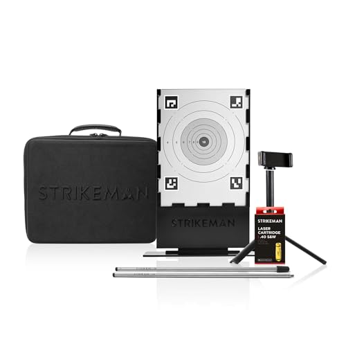 Image of Strikeman Marksman Kit - Ultimate Dry-Fire Training Companion, All-in-One Solution Includes Carry Case, 3-Piece Target, Phone Mount w /Tripod & a Laser Cartridge
