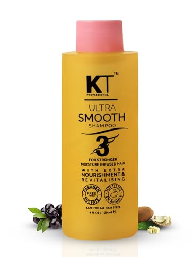 Image of KT Professional Keratin Protein Ultra Smooth Shampoo Sulfate Free Paraben Free Straightening Smoothening Treatment Extra Nourishment Moisturization120ml
