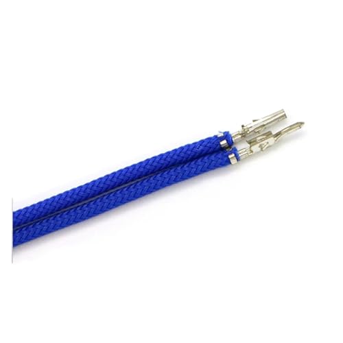Cavo di estensione alimentazione PSU PC fai da te 40 colori fai da te per cavi con maniche 1007 18AWG 4.2mm aggraffato29cm Dark blue